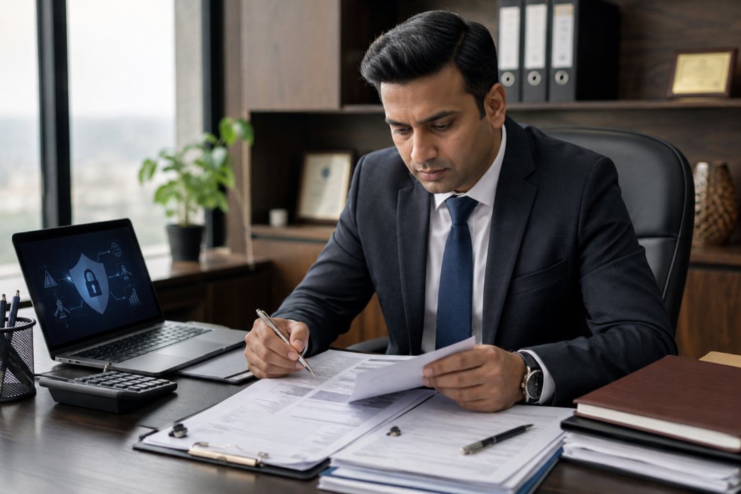 Consultant-helping-business-owner-avoid-trademark-registration-errors-in-Vasai